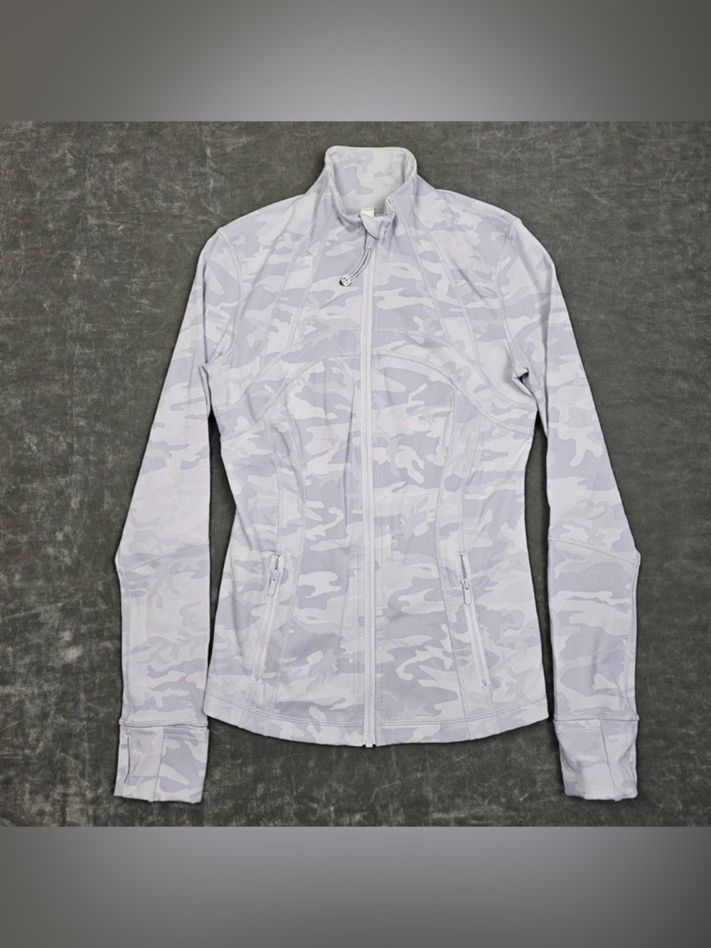 Lululemon Light Gray Camo Full-Zip Women's Jacket